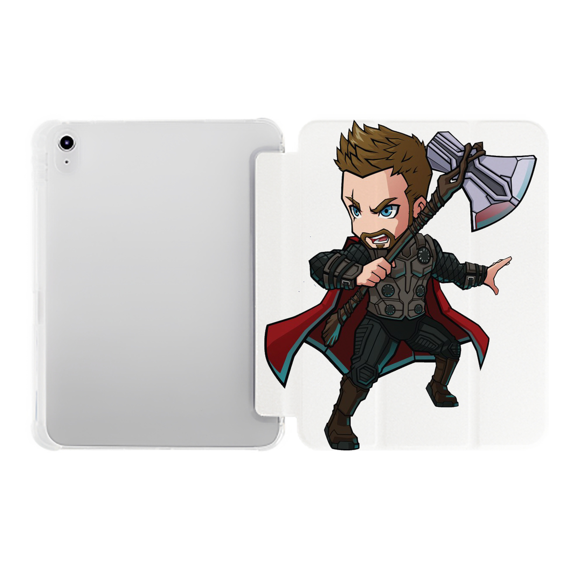 （画像用） アベンジャーズ The Avengers IPad ケース ペン収納付き 三つ折りスタンド PUレザー×シリコン 対応機種9.5/10.5/10.9インチ